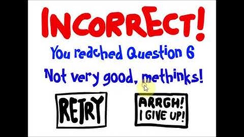 The Impossible Quiz Demo - All Incorrect Messages