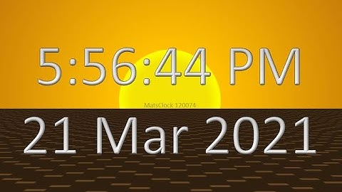 MatsClock 280074 - Free PowerPoint Digital Clock PPT