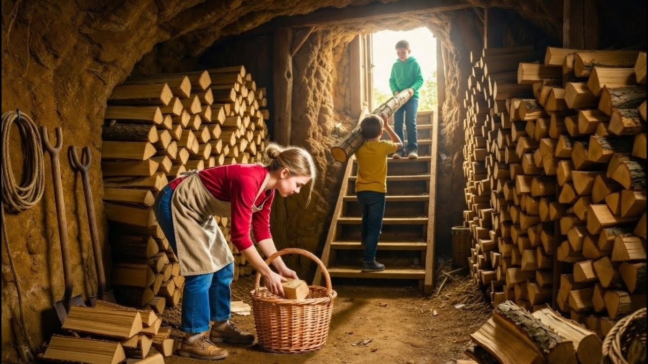 Neighbors Laughed Her Dugout Cabin Under the House—Then They See Her Firewood Stayed Dry All Winter