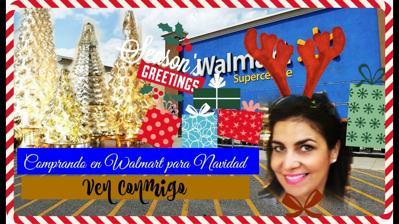 Comprando en Walmart para Navidad | Walmart Christmas Tour manualidades raudales