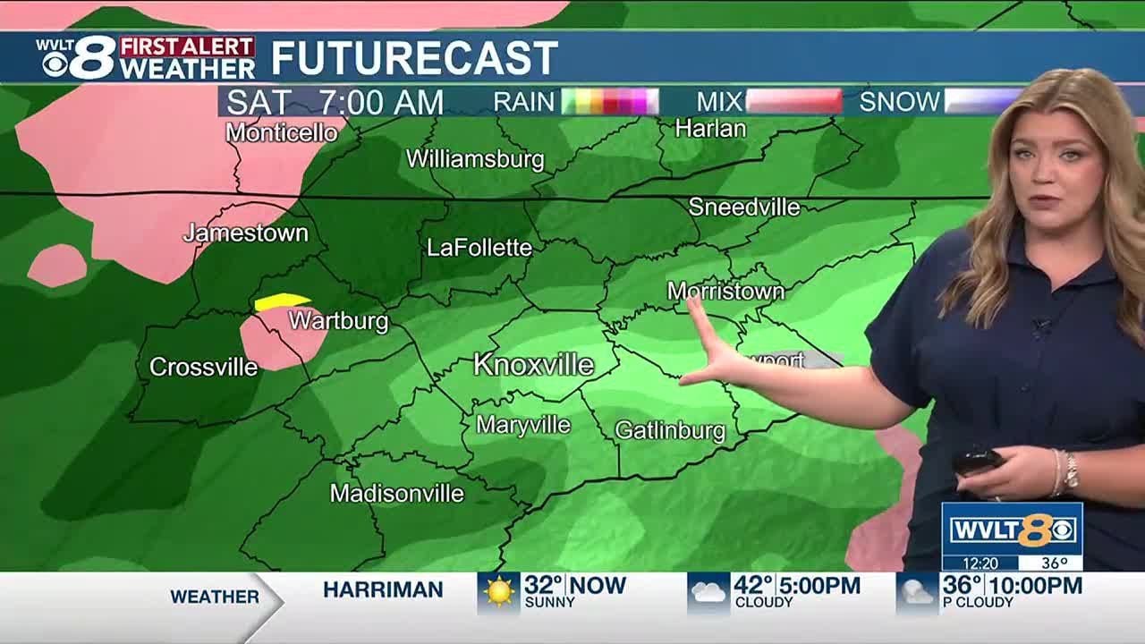 Clouds with spotty light showers today, a soggier trend ahead - YouTube