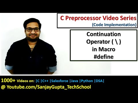 Break macro in multiple lines using continuation operator (\) in c programming | by Sanjay Gupta