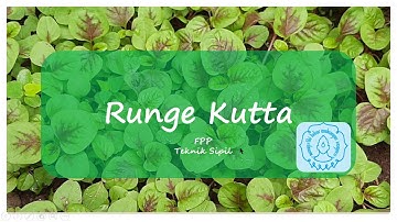 Penyelesaian Persamaan Diferensial dengan Metode Runge Kutta