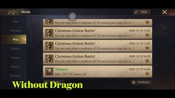 King of Avalon - Best DAMAGE in Golem - Highest Points - without Dragon hit or with Dragon hits