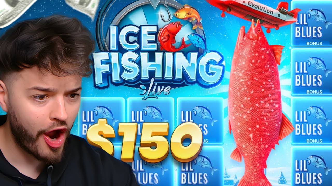 CATCHING MY BIGGEST FISH ON ICE FISHING LIVE (GAME SHOW)
