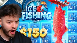 CATCHING MY BIGGEST FISH ON ICE FISHING LIVE (GAME SHOW) screenshot 5