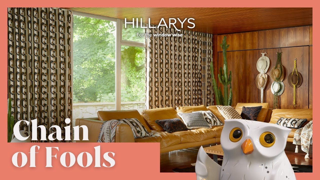 Chain of Fools Pattern for Blinds and Curtains | Poodle & Blonde x Hillarys
