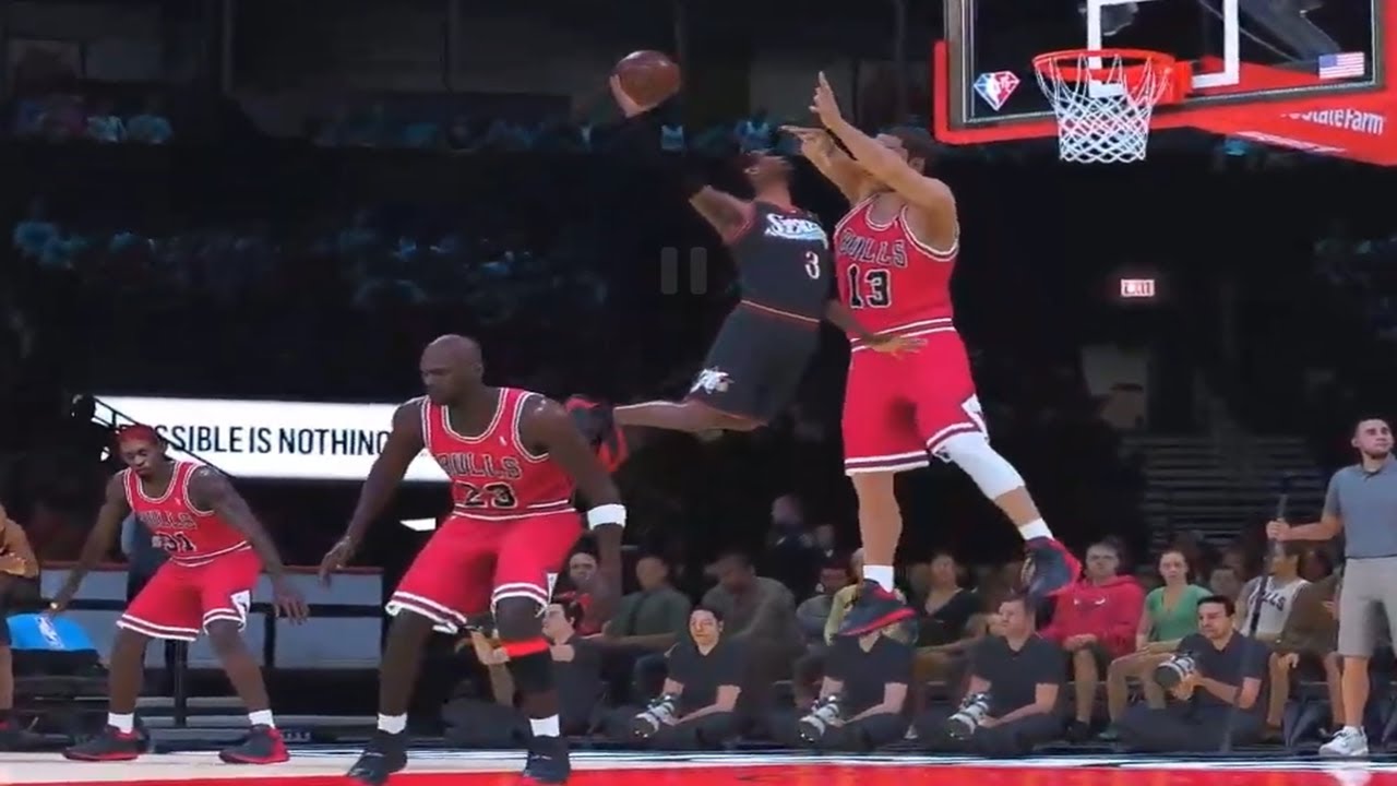 앨런 아이버슨 vs 마이클 조던 크로스 오버 [CPU vs CPU]