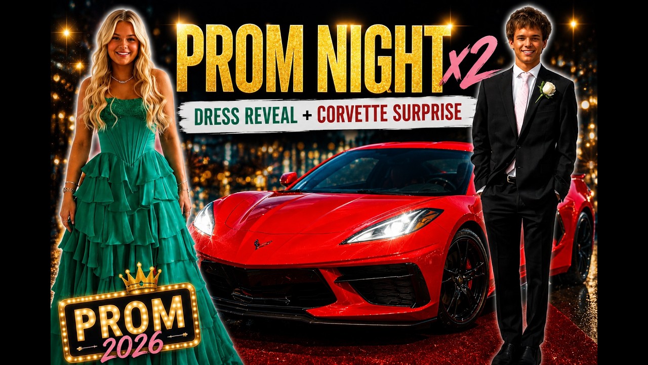 Prom Night x2 | Dress Reveal + Corvette Surprise