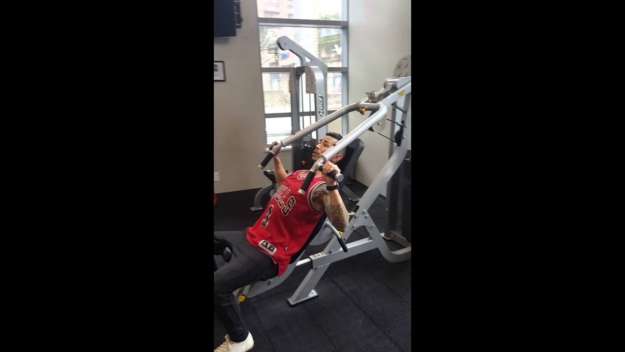 Incline Chest Press For The Hoist Machine Youtube
