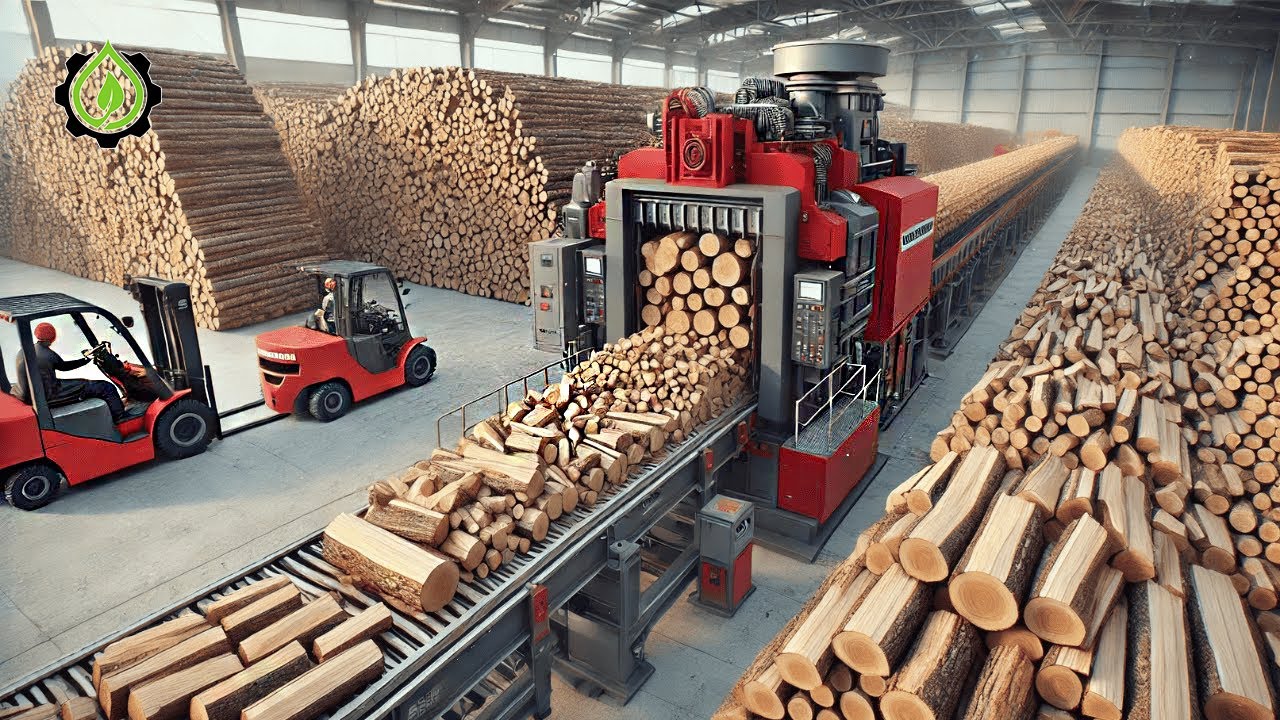 Fastest Biggest Firewood Processing Machine | Dangerous Big Chainsaw Cutting Tree machines #2