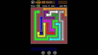 Flow - 12x12 Level 28 Walkthrough