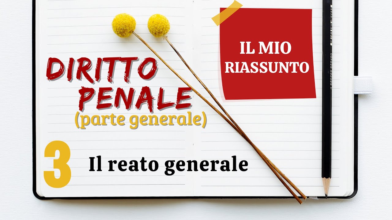 Diritto Penale (parte generale) - Capitolo 3: il reato generale