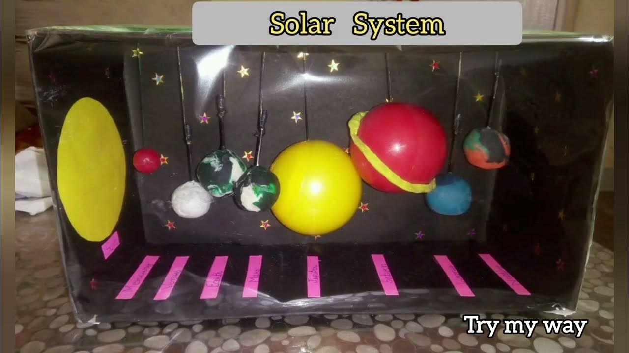 How to make 3D Solar System model for School Project 3D solarsystem 