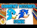 Comment dessiner sonic tape par tape  dessin pour enfant