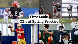 Quarterbacks at Spring Practice: DJ Lagway, Julian Sayin, Cam Ward, and More