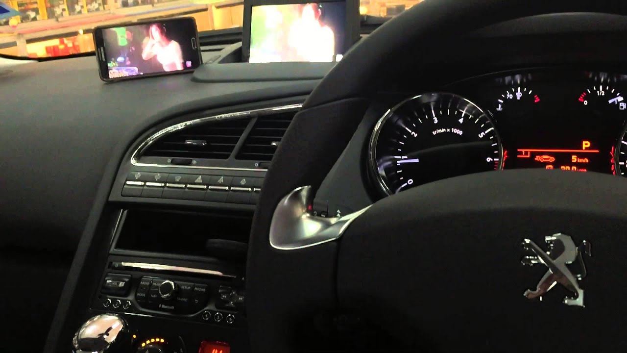 Peugeot 3008 mirror link android system YouTube