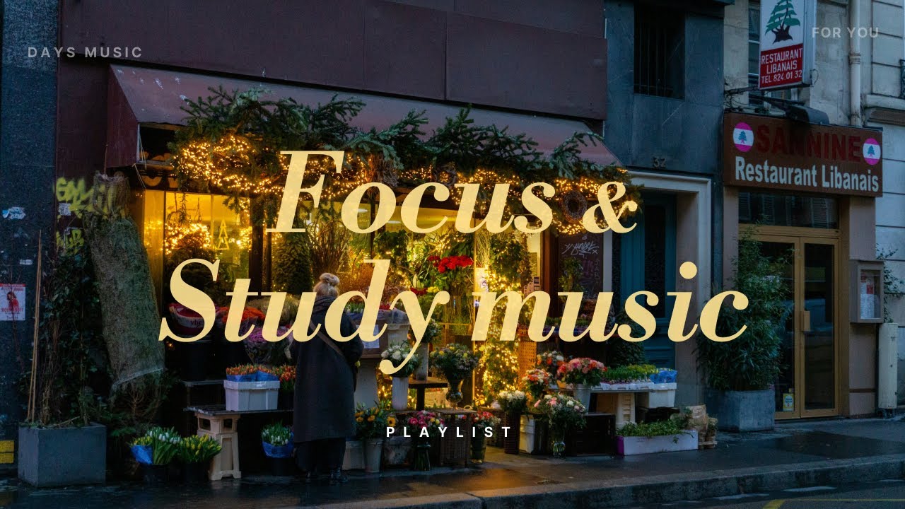 [𝐏𝐥𝐚𝐲𝐥𝐢𝐬𝐭] 파리에서의 여행 마지막 밤 들려오는 팝송 모음  | 편안하게 듣기 좋은 팝송 | focus, study music