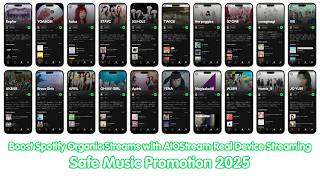 Real mobile Spotify Streams/ Spotify Real Mobile Phone Stream Bot/AIOStream/ Spotify Stream bot