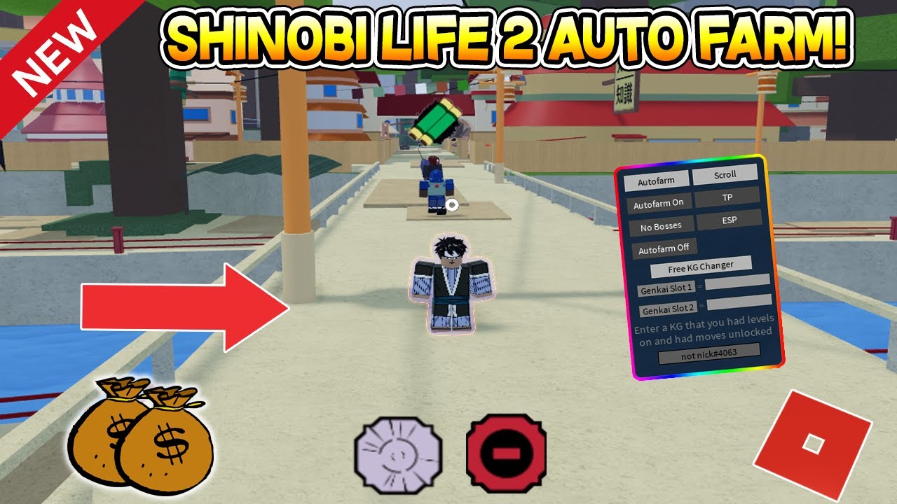 New Auto Farm Script For Shinobi Life 2 Auto Quest Esp Roblox Youtube - roblox shinobi life level script