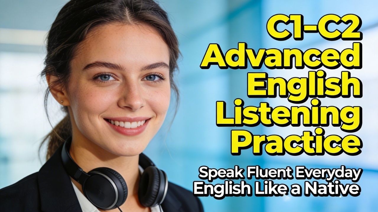 C1–C2 Advanced English Listening Practice | Speak Fluent Everyday English Like a Native