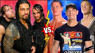 Team Shield Vs John Cena Elimination Match WWE 2K22