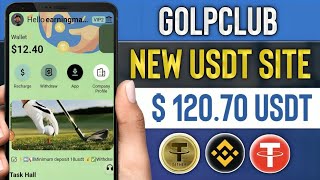 Golfclub.vip New Usdt Earning Site Today|New Usdt Investment Site In 2024 | Earn Free Usdt Daily screenshot 5