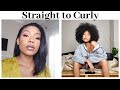 Straight to Curl Natural Hair Routine