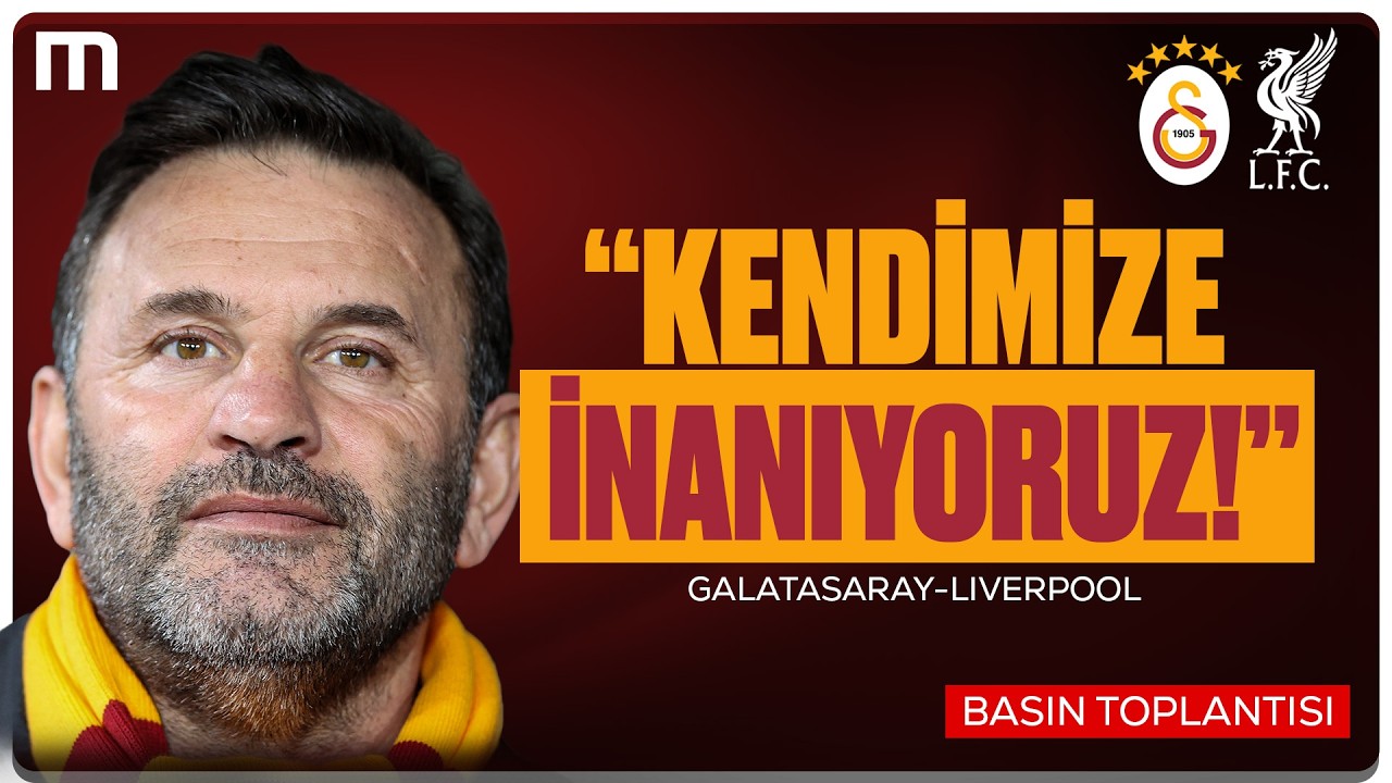 Okan Buruk & Davinson Sanchez Basın Toplantısı, Galatasaray - Liverpool Maçına Doğru | Canlı Yayın