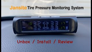 Jansite Tire Pressure Monitoring System: Unbox/Install/Review