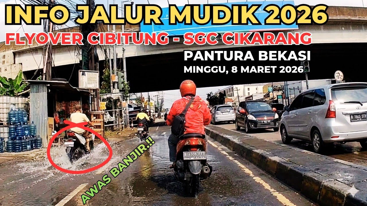 Awas Banjir & Macet‼️Cek Jalur Mudik Lebaran 2026 Pantura Cibitung - SGC Cikarang Bekasi 