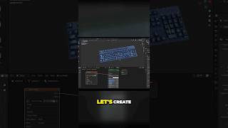 Mastering Blender 3D: Crafting a Hyper-Realistic Keyboard Model Tutorial! | #shorts #blender #3d