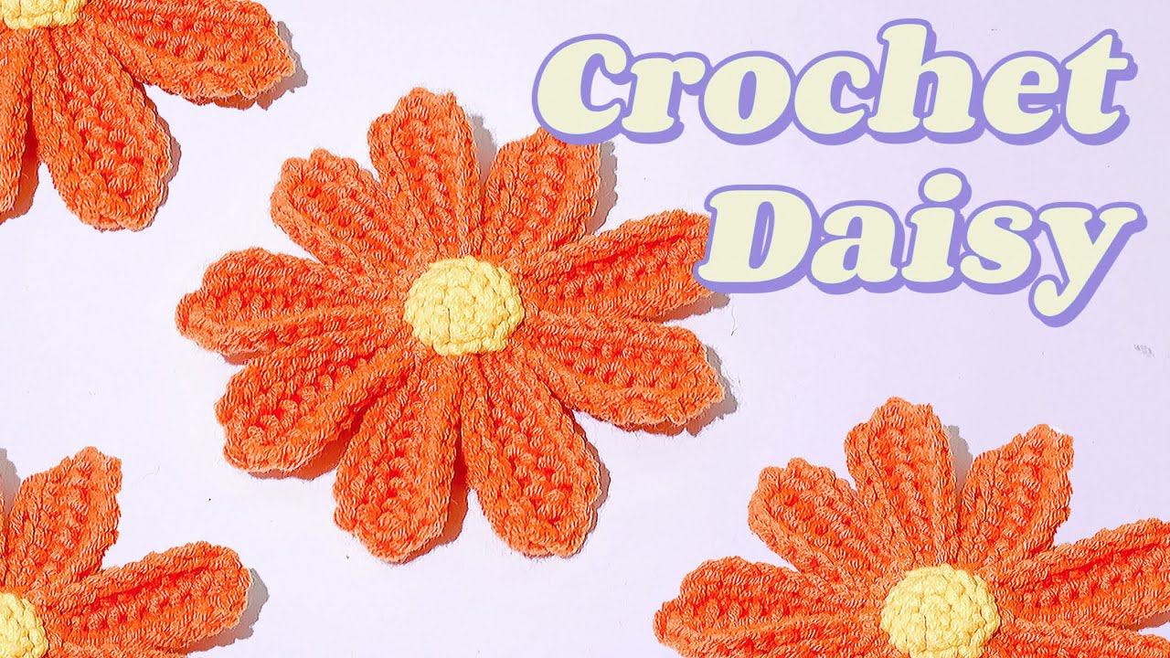 Easy Tunisian Crochet Daisy Pattern | Create a Delicate, Dense-Textured Flower for Any Project