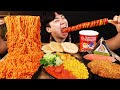 ASMR MUKBANG 편의점 핵불닭 미니!! 떡볶이 & 핫도그 & 치즈 피자 FIRE Noodle & HOT DOG & CHEESE PIZZA EATING SOUND!