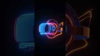 Neon VR Headset 4K | Futuristic Metaverse Concept Art Loop