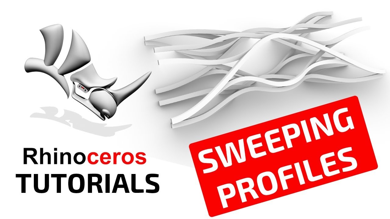 Rhino Modeling Tutorials Sweeping profiles YouTube