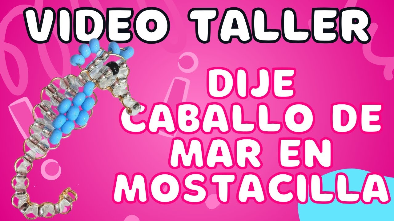 Cómo hacer un caballito de mar en mostacilla | Dije artesanal paso a paso