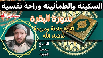 تلاوة ممتعة رائعة  سكينة وطمأنينة راحة نفسية تامة سورةالبقرة الشيخ محمد الفقيه