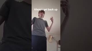 get back up always even if the enemy is pushing you down #pushharder #inspiration #christian