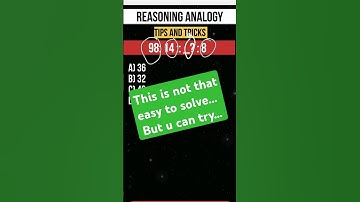 Reasoning Analogy| Number Analogy| Reasoning tips and tricks| #reasoning #exam #ssc
