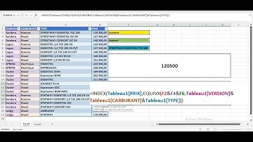 Recherche selon Plusieurs Critères (INDEX + EQUIV ou EQUIVX) Avec Excel