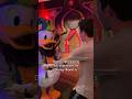 Doing impressions for Donald & Goofy at Disney World