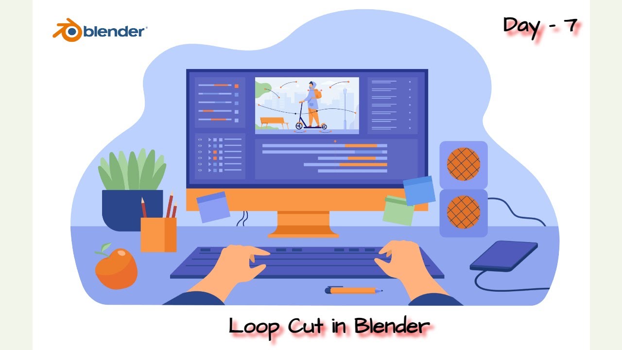 loop-cut-feature-in-blender-blender-day-7-edutech-youtube
