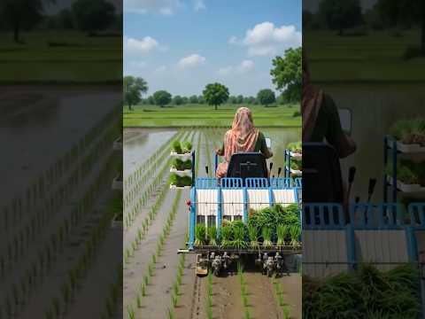 देसी जुगाड़ से धान की रोपाई | किसान का कमाल | Amazing Paddy Transplanting Jugaad। #ytshorts #viral