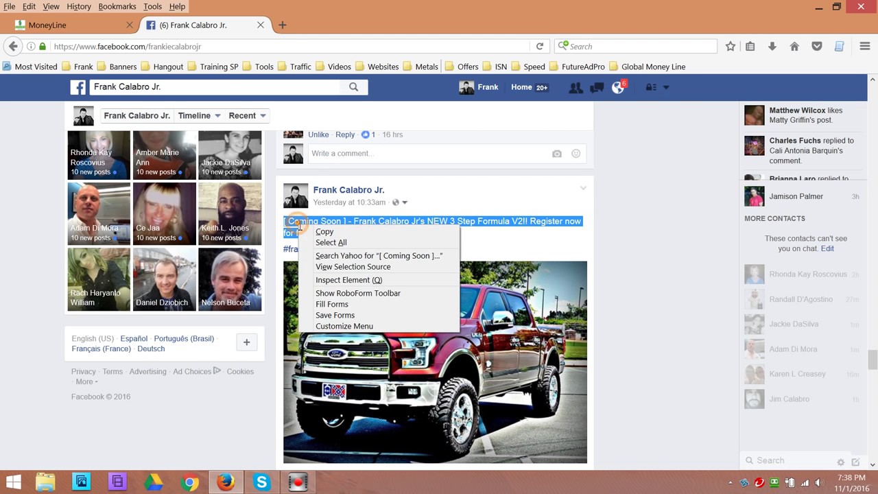 Global MoneyLine Review   Frank Calabro Jr