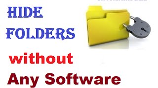 How to Hide a folder without any software in urdu &Hindi screenshot 5