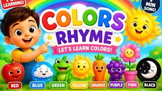 Learn Colors Song for Kids 🌈 | Fun Nursery Rhyme for Kids | Toddlers | कलर देखें गाएं और सीखें 