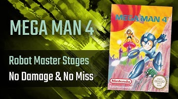 Mega Man 4 - Robot Master Stages (No Damage & No Miss)