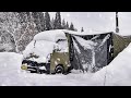 【2023-2024 冬の総集編】吹雪の車中泊。累計460万回再生された9作品を一挙公開！ハイゼットパネルバン 薪ストーブ 軽トラ キャンプ【Relaxing nature ASMR】