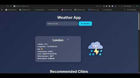 Weather App using html, css and js